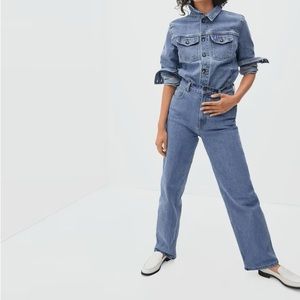 Everlane Way-High Baggy Jean in Stone-Washed Sky